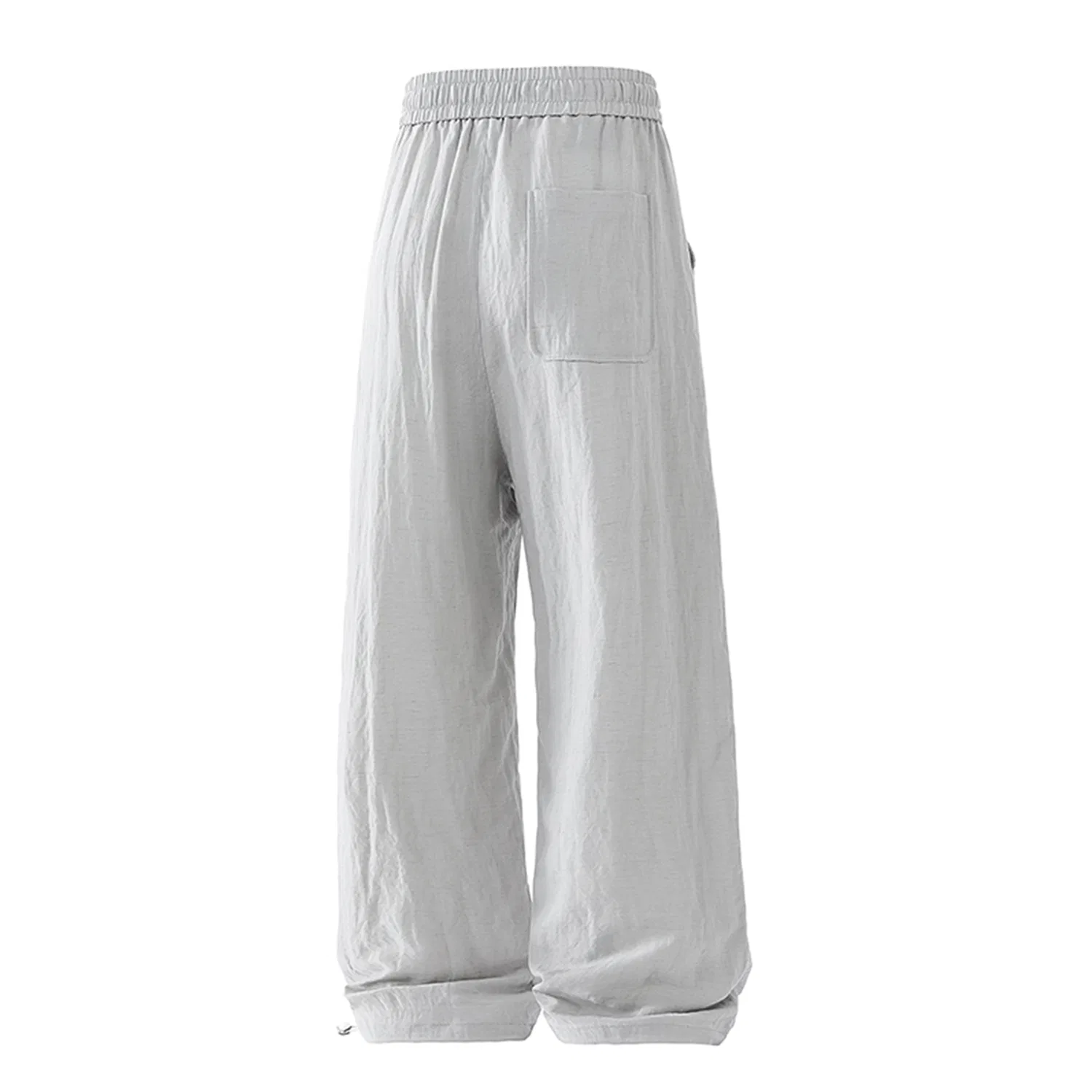Женские брюки повседневные тонкие прямого кроя Casual Pants WARRIOR, Obsidian Black (DIY Badge) — фото 4
