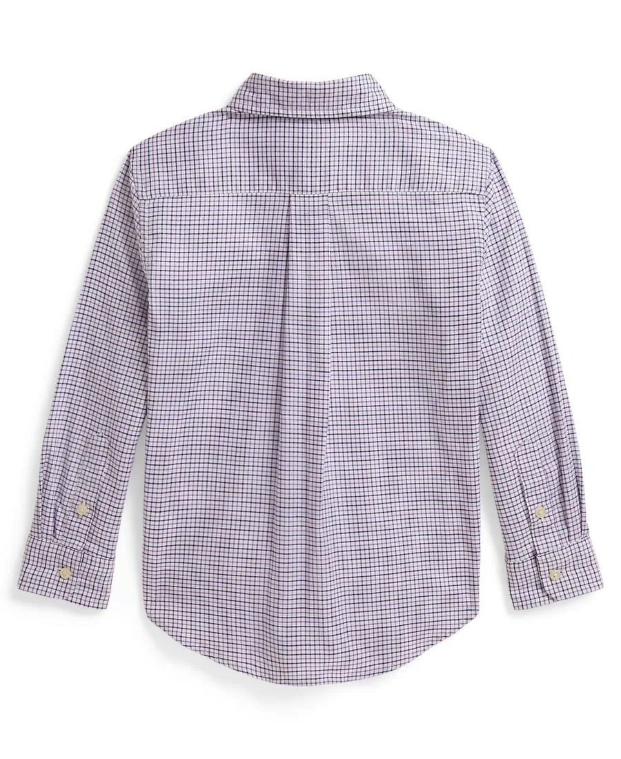Рубашка с длинным рукавом, с принтом Polo Ralph Lauren, White Purple Multi — фото 2