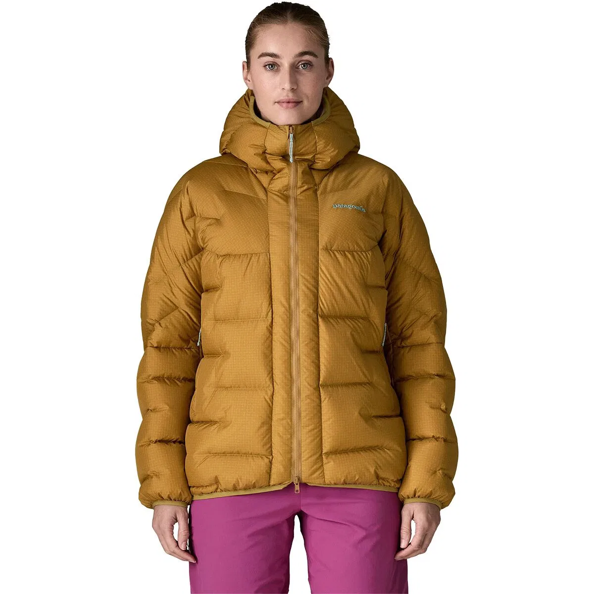 Женская пуховая парка с капюшоном Patagonia, Bobcat Brown