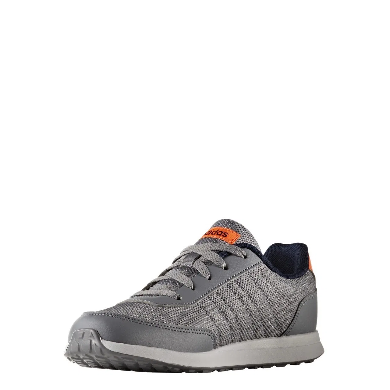 Детские кроссовки для мальчиков на шнуровке Adidas, Grey Black Orange