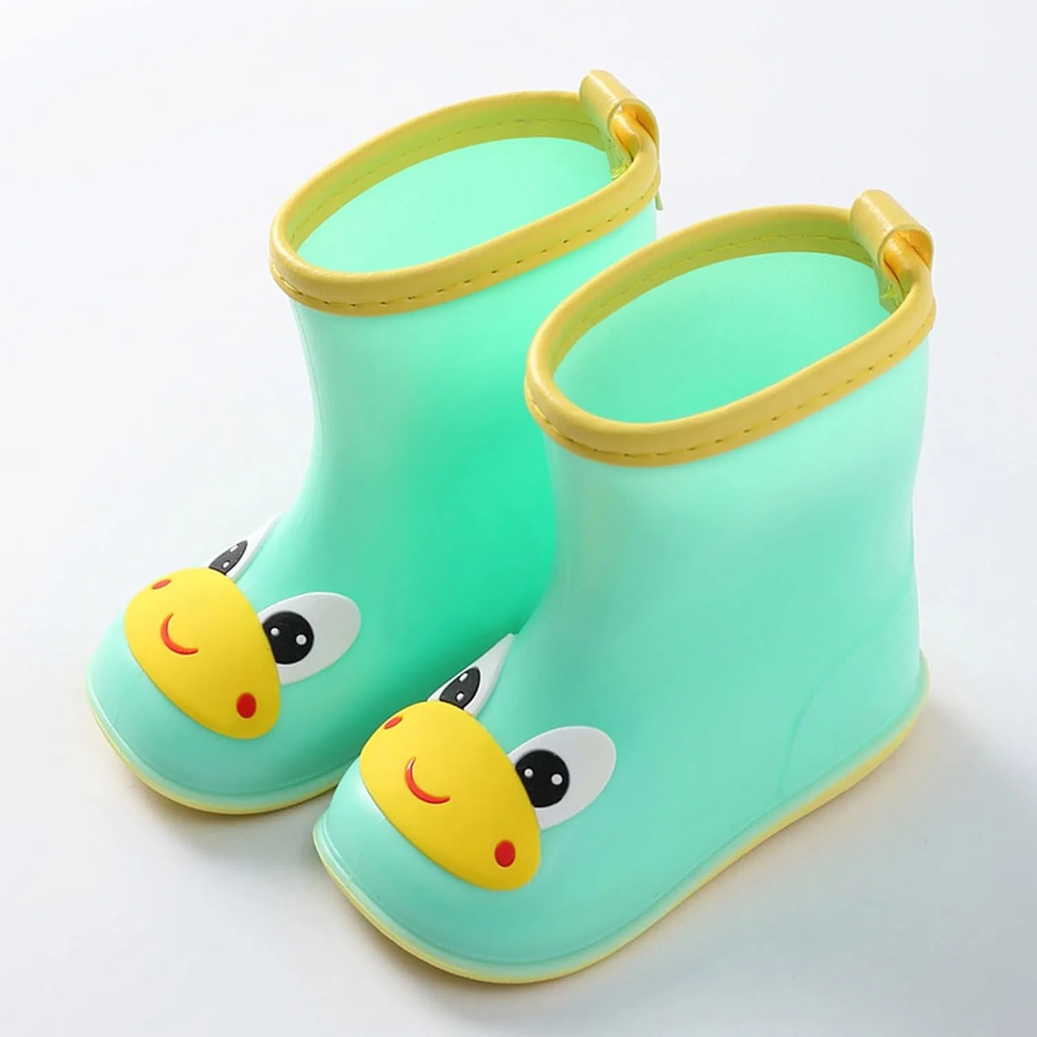 Детские резиновые сапоги с 3D-принтом для мальчиков и девочек, Mint Green — фото 2