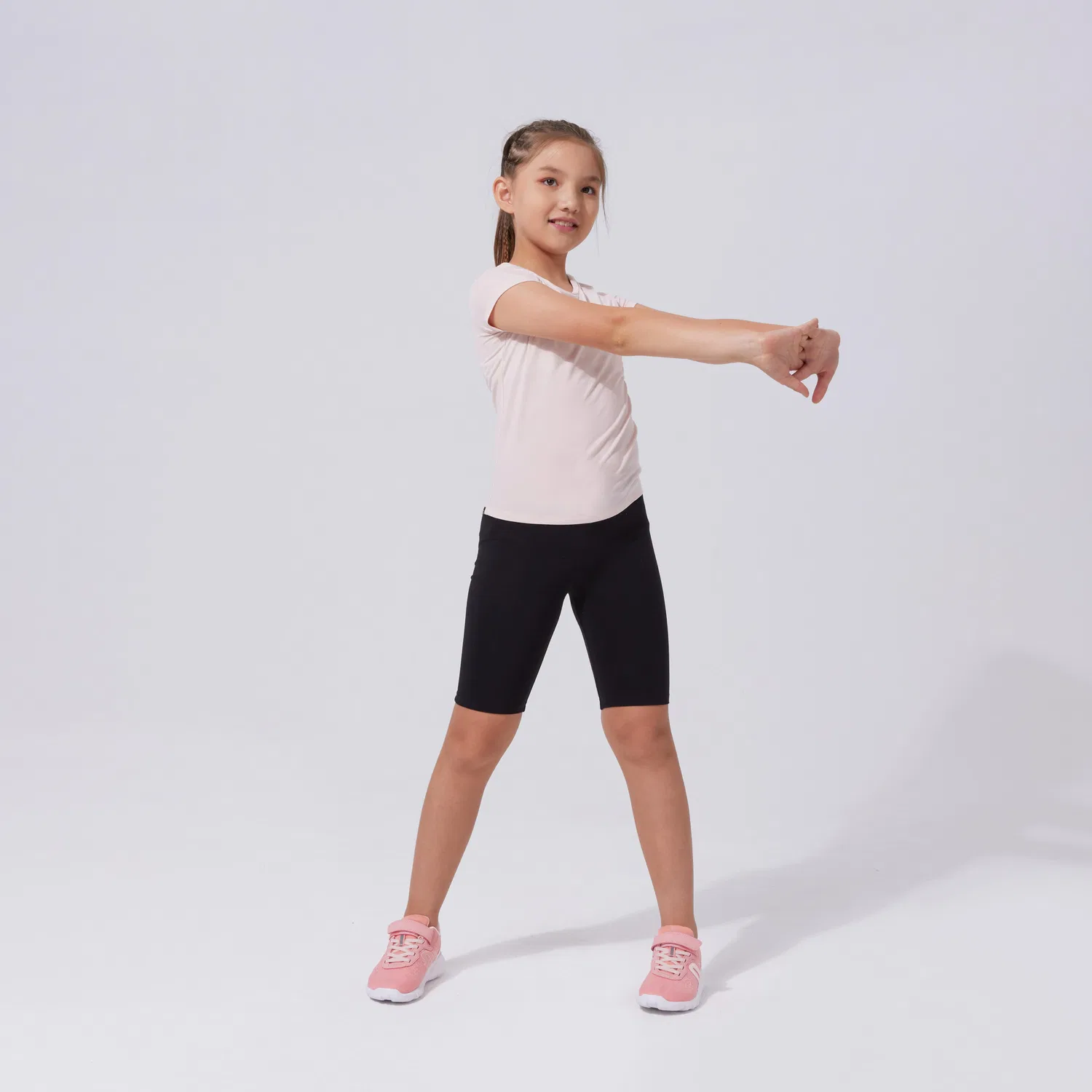 Детская дышащая футболка Madchen atmungsaktiv - S500 Decathlon, Quarzrosa