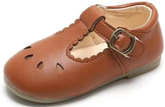 Детские туфли Мэри Джейн для девочек kkdom, Brown