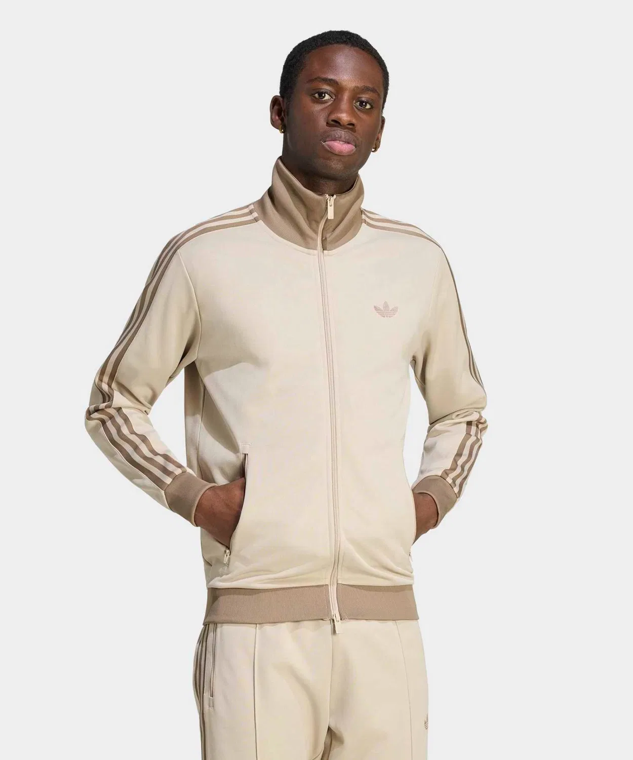 Мужское/Женское худи с длинным рукавомClassic Track Top Adidas Originals, Beige