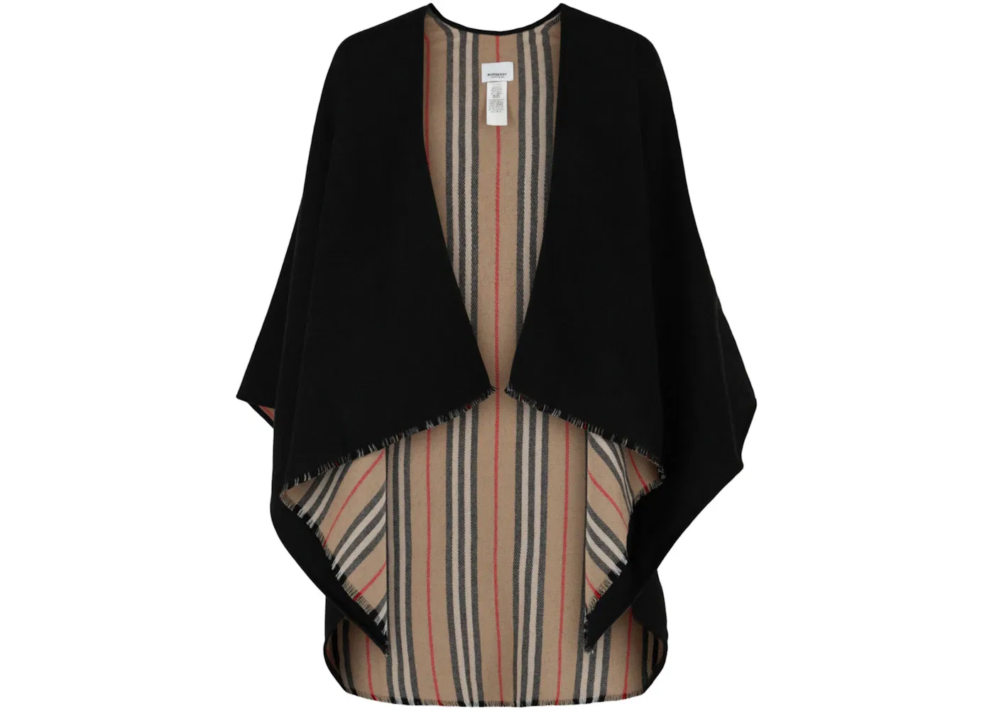 Женская накидка Icon Stripe Burberry, черный