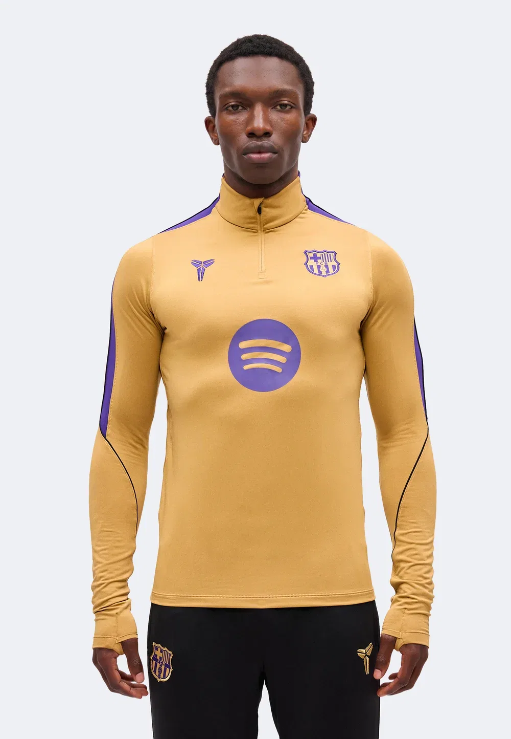 Тренировка FCB - клубная форма Nike Performance, Elemental Gold-Coloured/Field Purple