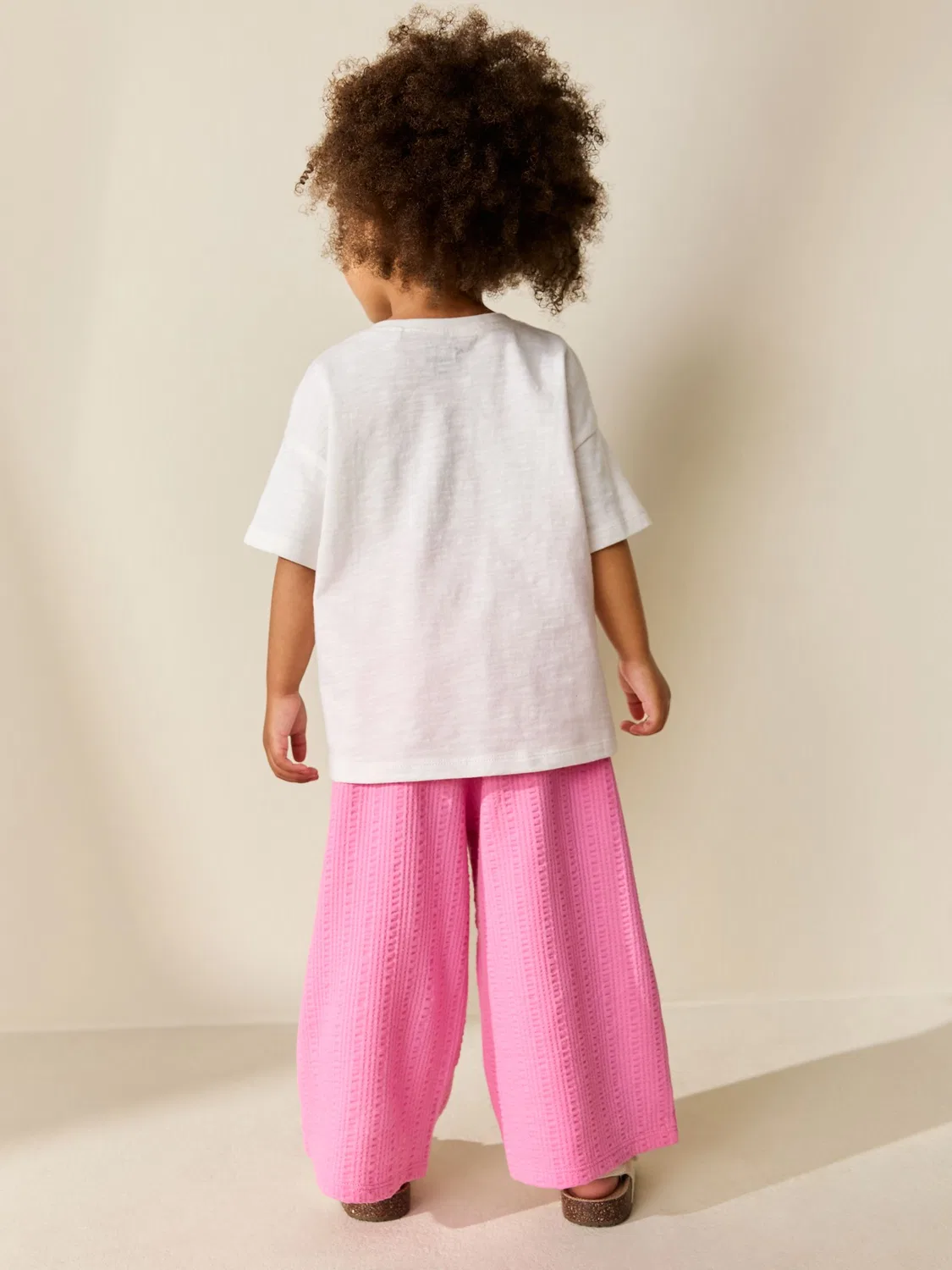 Брюки широкие Pink Wide Leg Trousers Next, розовый — фото 3