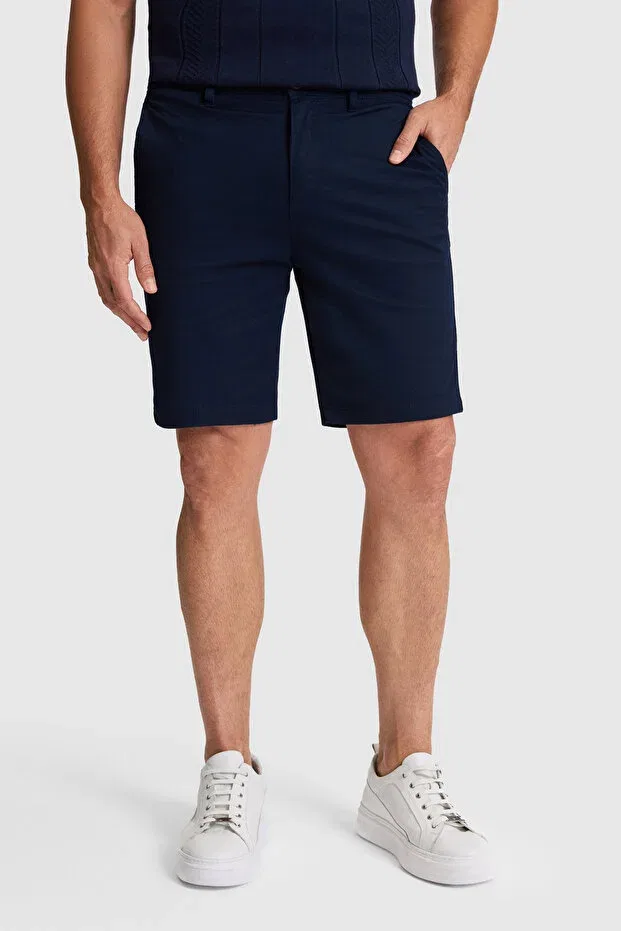 Мужские шорты хлопковые U.S. Polo Assn., Navy Blue — фото 2