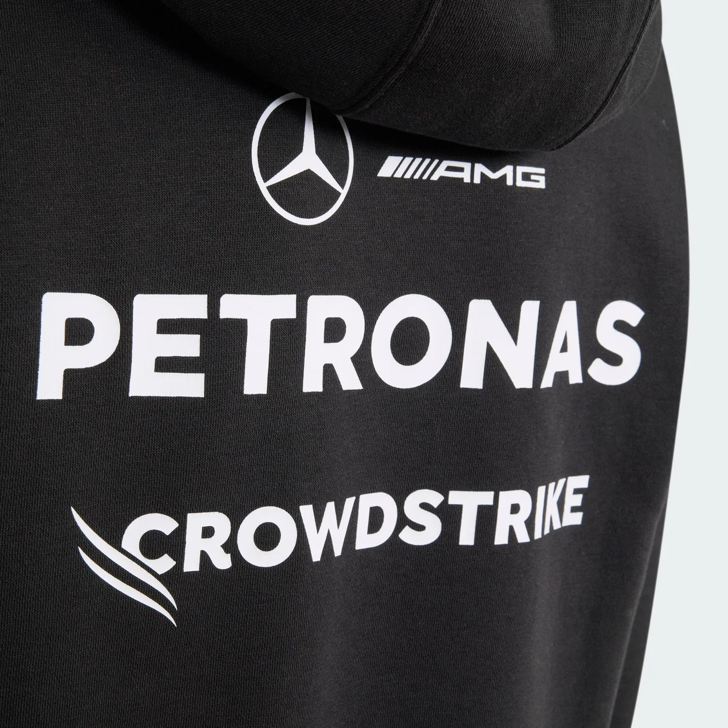 Мужское худи из флиса MERCEDES - AMG PETRONAS FORMULA 1 TEAM DRIVER HOODIE Adidas, Schwarz — фото 4