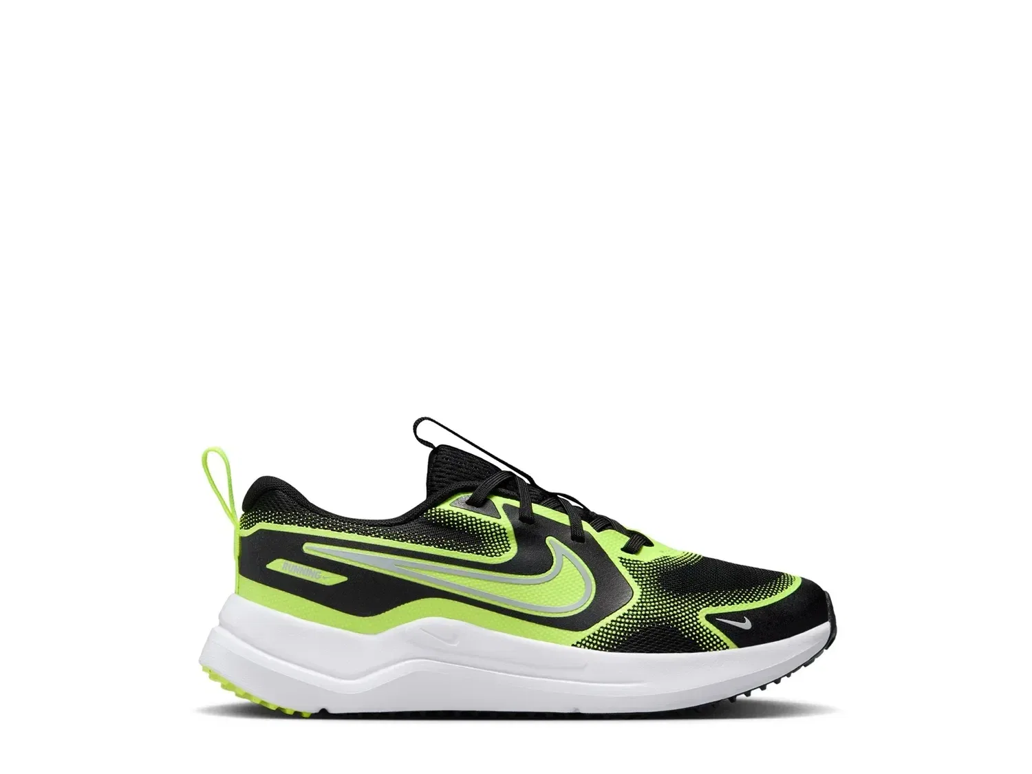 Кроссовки детские Cosmic Runner, Nike, черно-зеленые