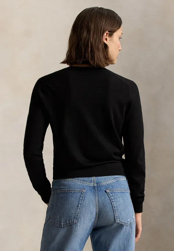 Кардиган из шерсти мериноса Polo Ralph Lauren, черный — фото 3