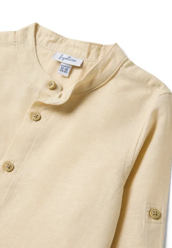 Комплект из рубашки и шорт, Striped, Ovs, beige brown, коричневый — фото 3