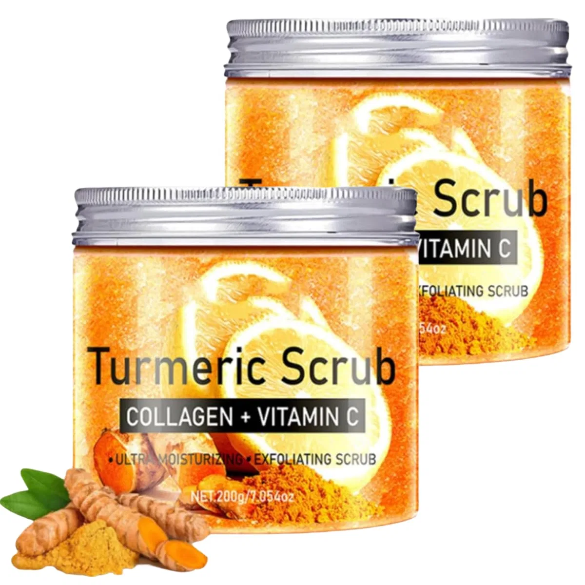 Скраб для лица и тела Turmeric, PHFDQKG, 200 г, 2 штуки