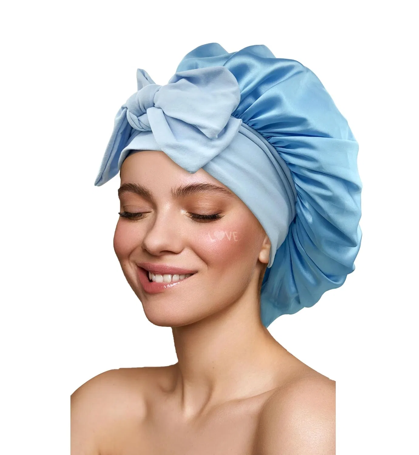 Шапочка для душа Satin Silk, sky blue, GiLi