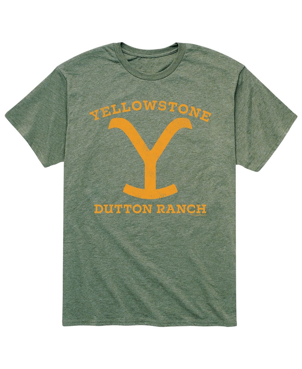 

Мужская желтая футболка yellowstone dutton ranch AIRWAVES, зеленый
