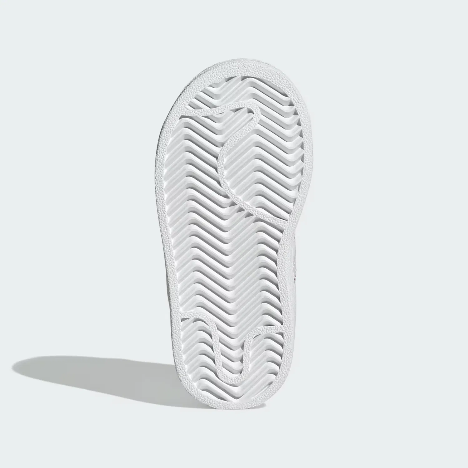 Детские кроссовки на эластичных шнурках Superstar II Adidas Originals, бело-голубой — фото 3