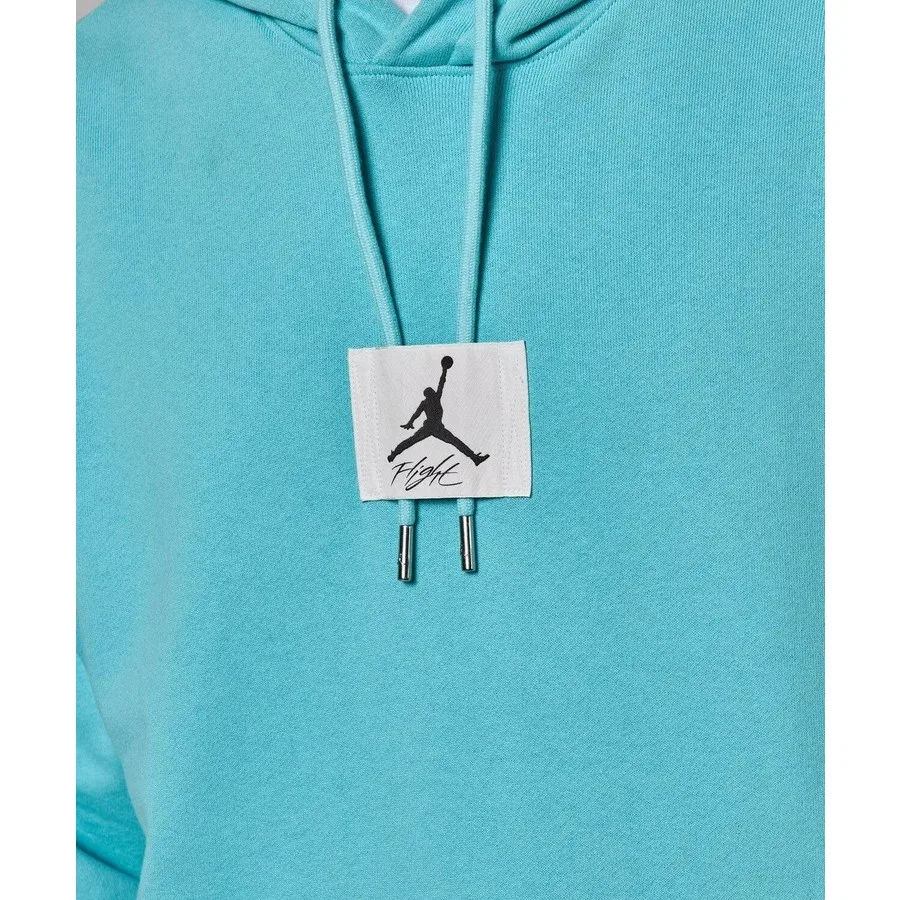 Мужской свитшот из флиса с капюшоном Jordan Fleece Pullover Nike, Бирюзовый — фото 3