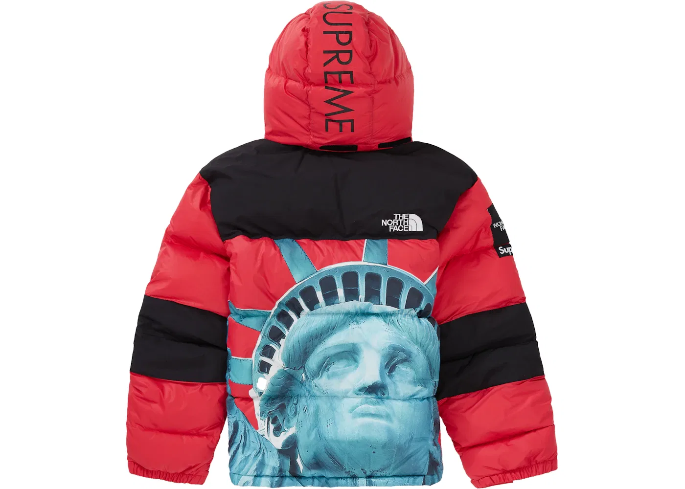 Мужская куртка Балторо с принтом Liberty Supreme x The North Face, Красный — фото 3