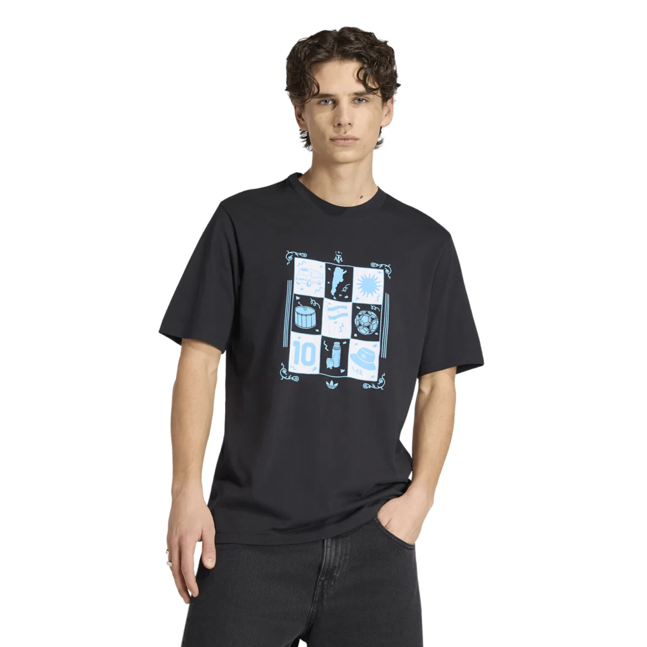 Футболка мужская Argentina Away Adidas, черный