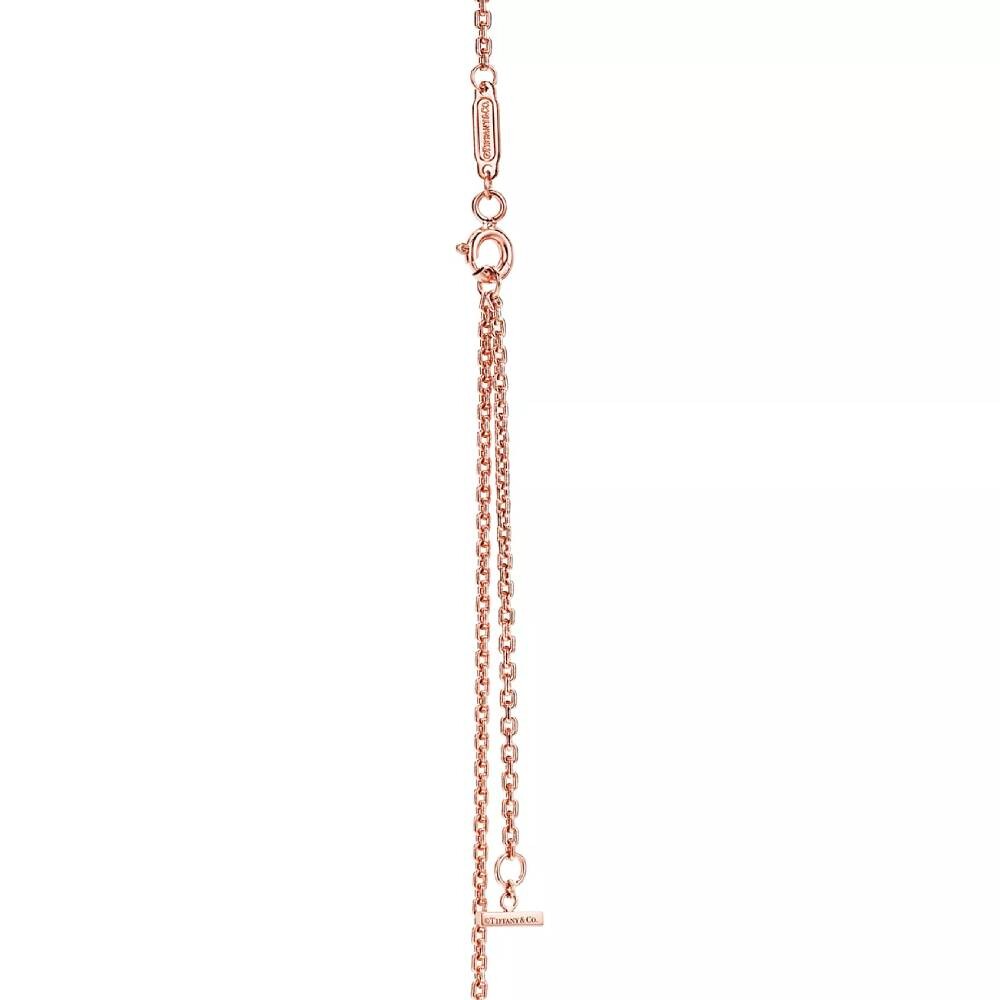 Кулон с цепочкой Tiffany & Co. Smile Small, розовое золото — фото 3