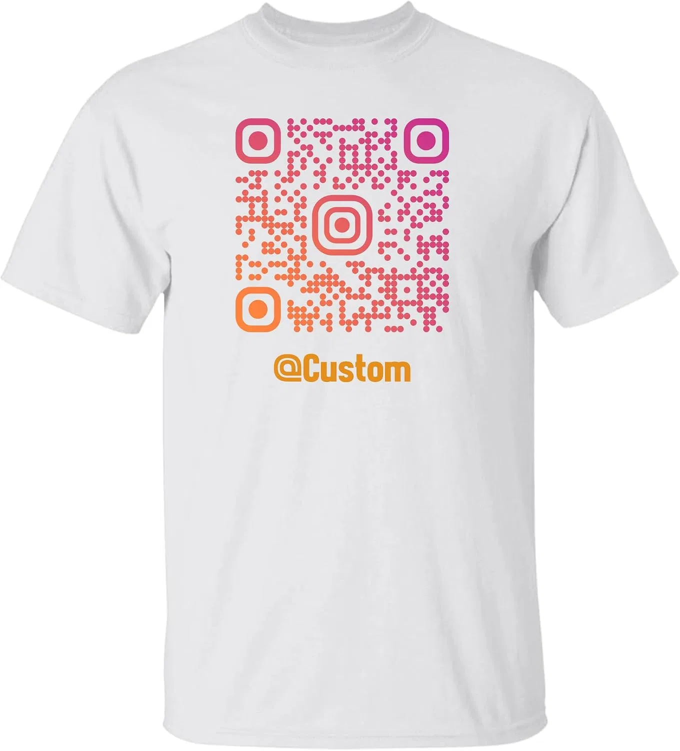 Мужская футболка с принтом QR Code, белый