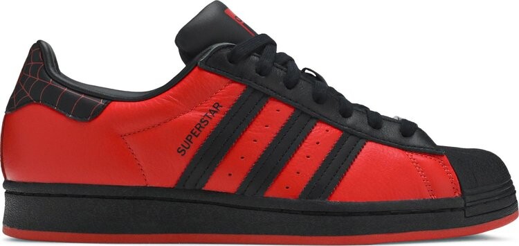 

Кроссовки Adidas Marvel x Playstation x Superstar 'Spider-Man: Miles Morales', красный