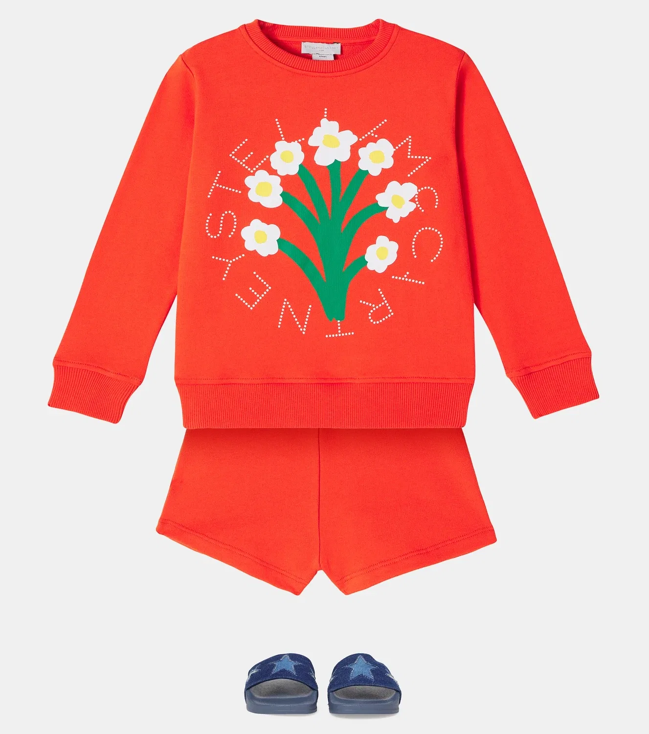 Комплект из флиса Stella Mccartney Kids, оранжевый — фото 2
