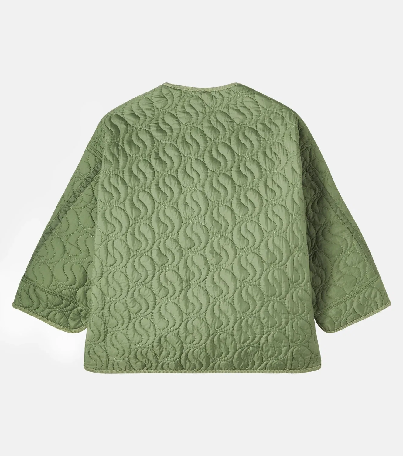 Легкая куртка стеганая Stella Mccartney Kids, зеленый — фото 3