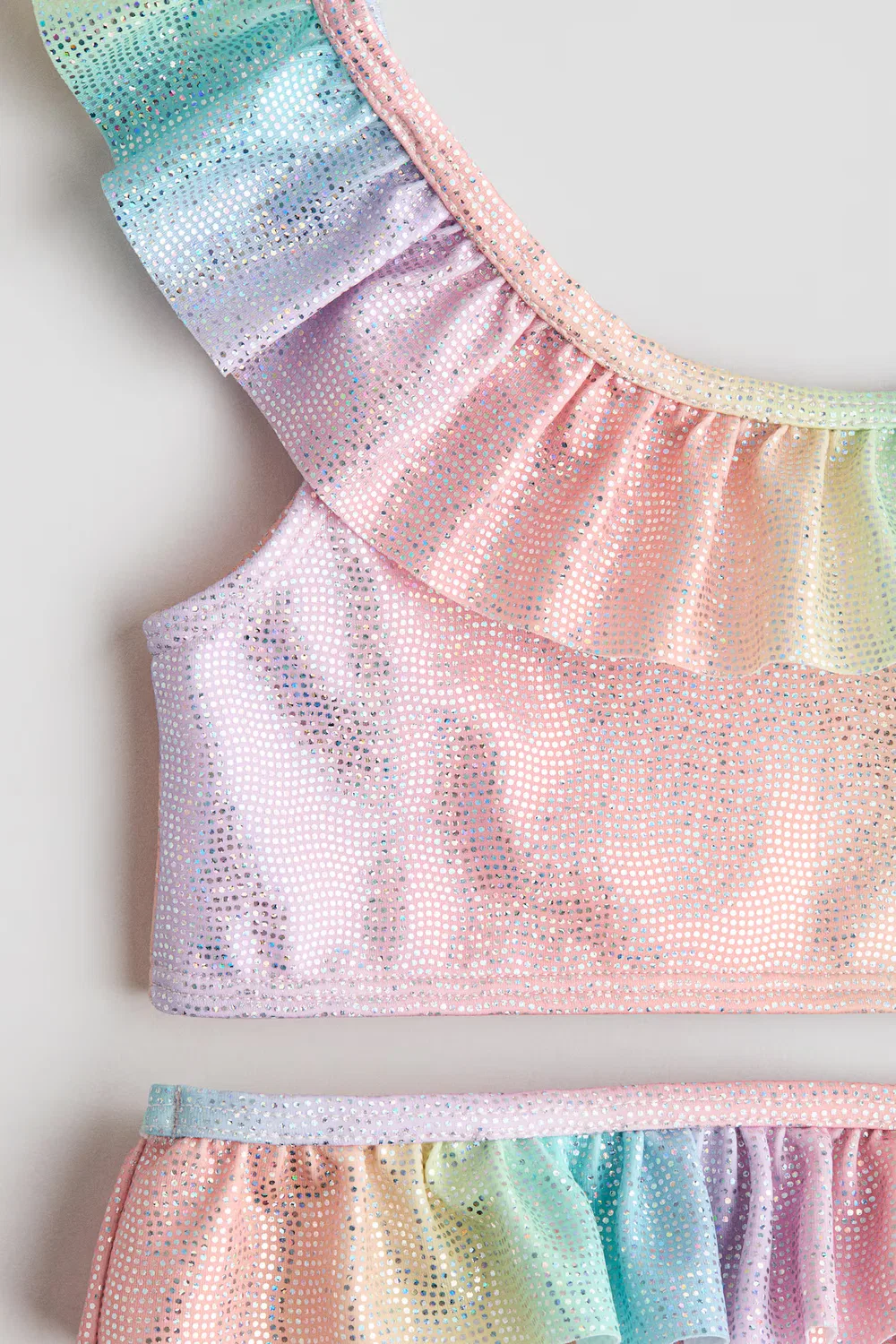 Бикини с оборками H&M, Hellorange/Regenbogenstreifen — фото 2