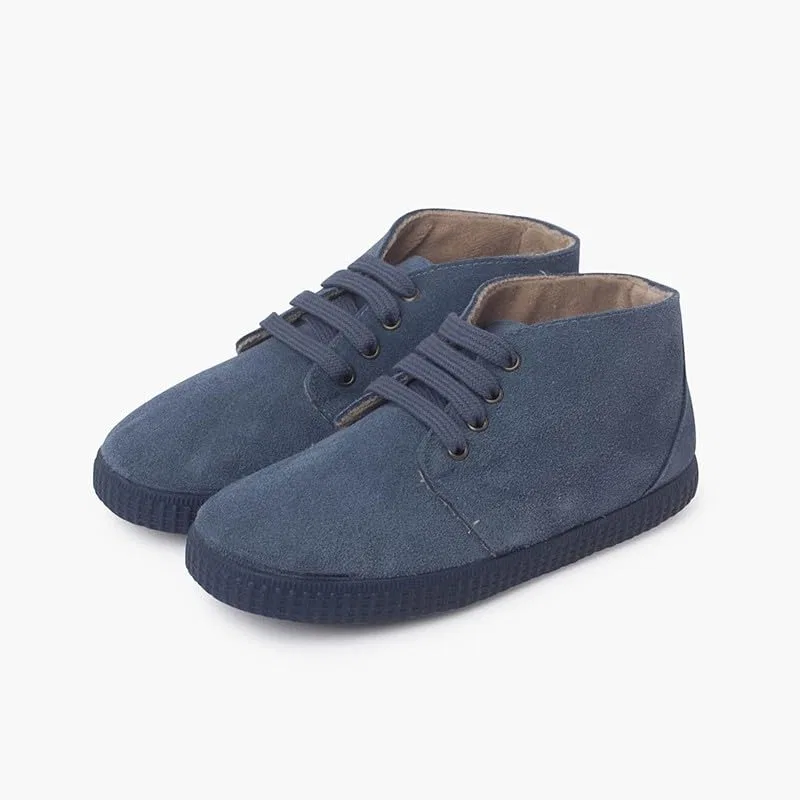 Детские ботинки на меху с моделью Pisamonas Scarpe In Pelliccia Con Lacci Pisamonas, Azure — фото 4