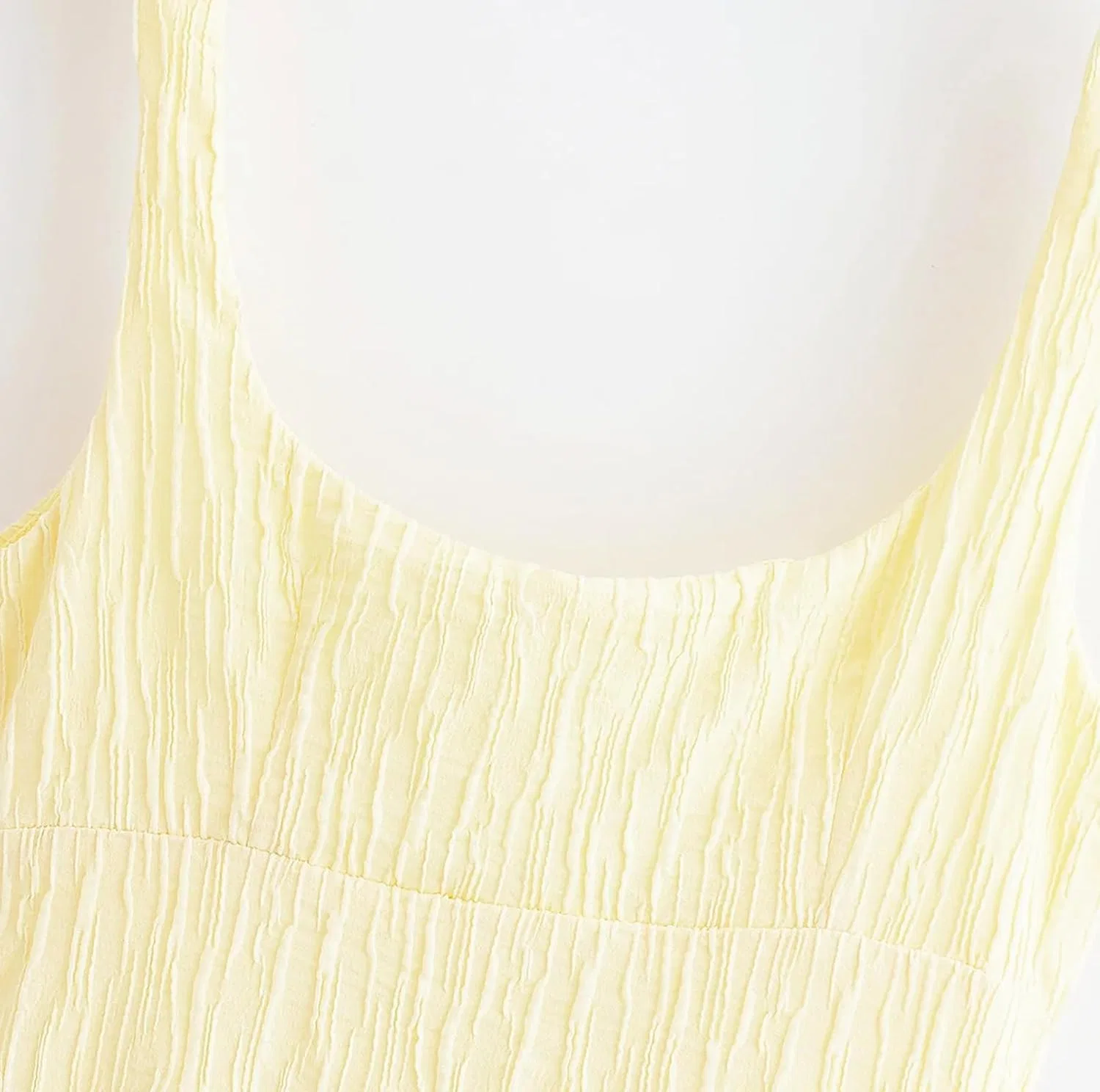 Женское платье-комбинация на бретелях A-line, Yellow — фото 2
