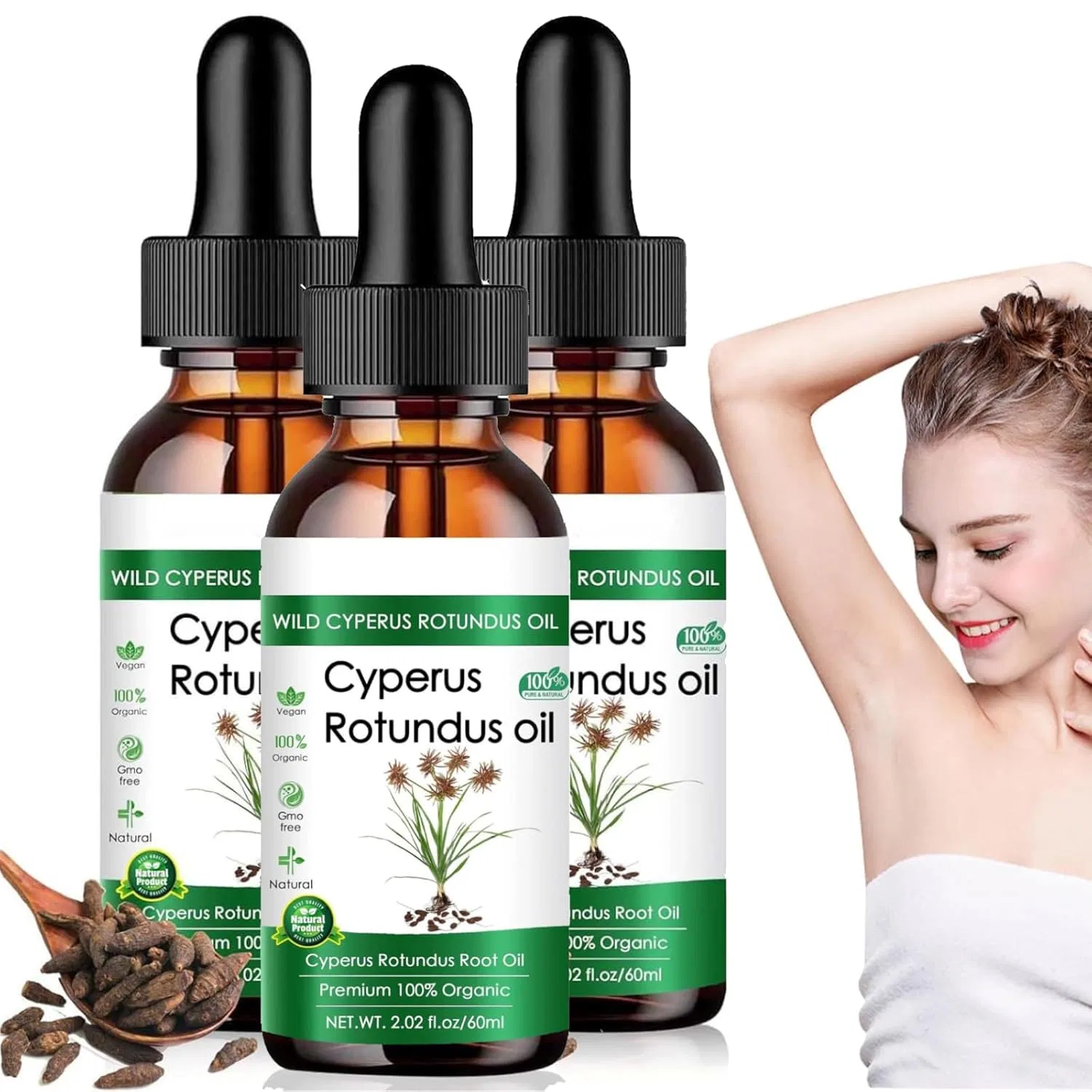 Масло для тела Cyperus Rotundus Oil, vokkrv, 60 мл