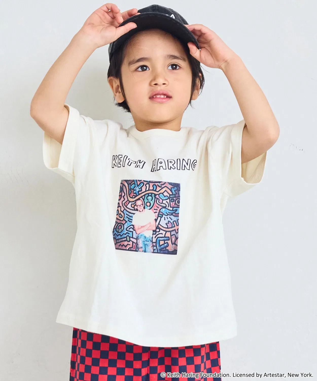Детская футболка с принтом Keith Haring MARKEY'S, Off White