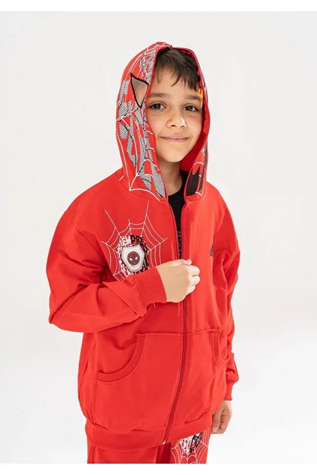Детский кардиган с капюшоном Licensed Gigas, Red
