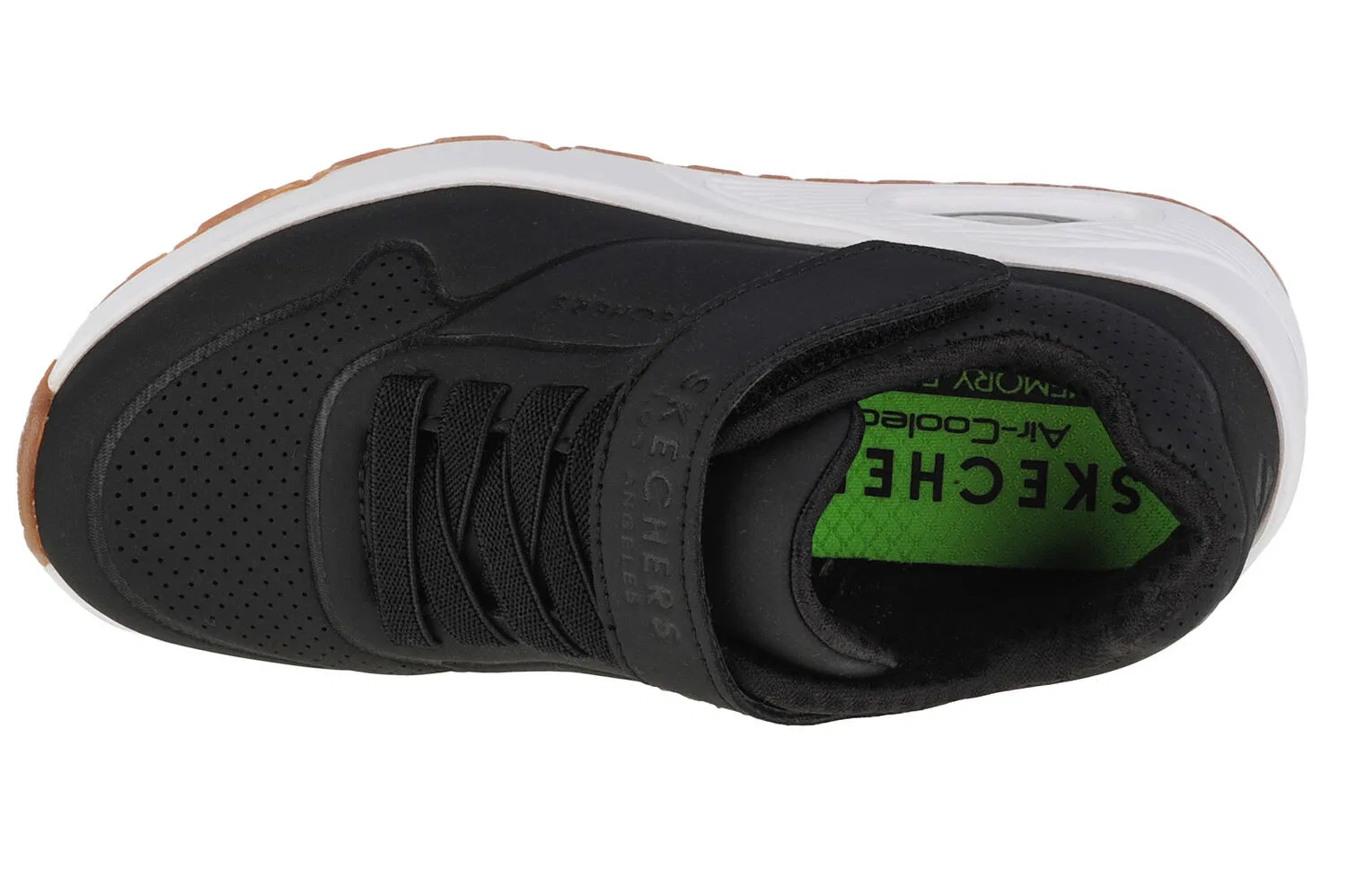 Детские кроссовки для мальчиков с технологией Air Cooled Uno Air Blitz Skechers, Schwarz Weiss — фото 3