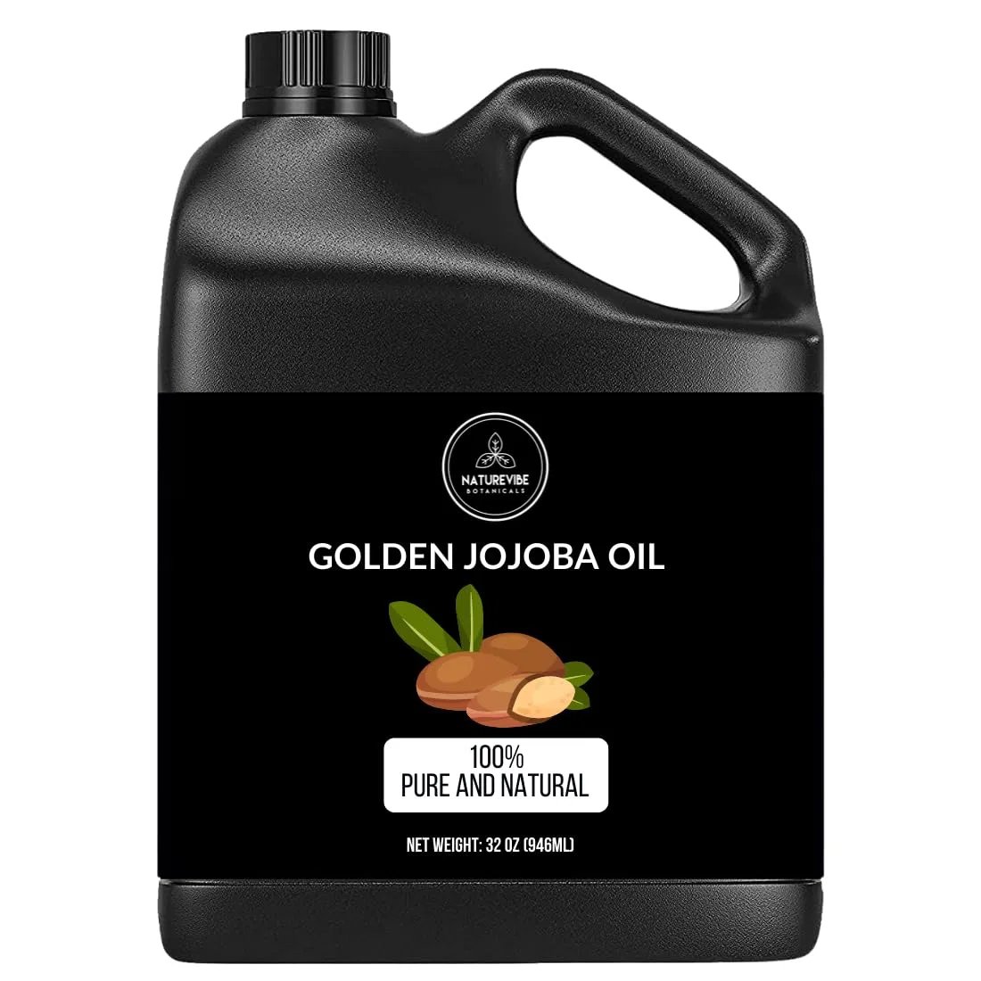 Масло для тела и волос, Jojoba Oil, Naturevibe Botanicals, 946 мл