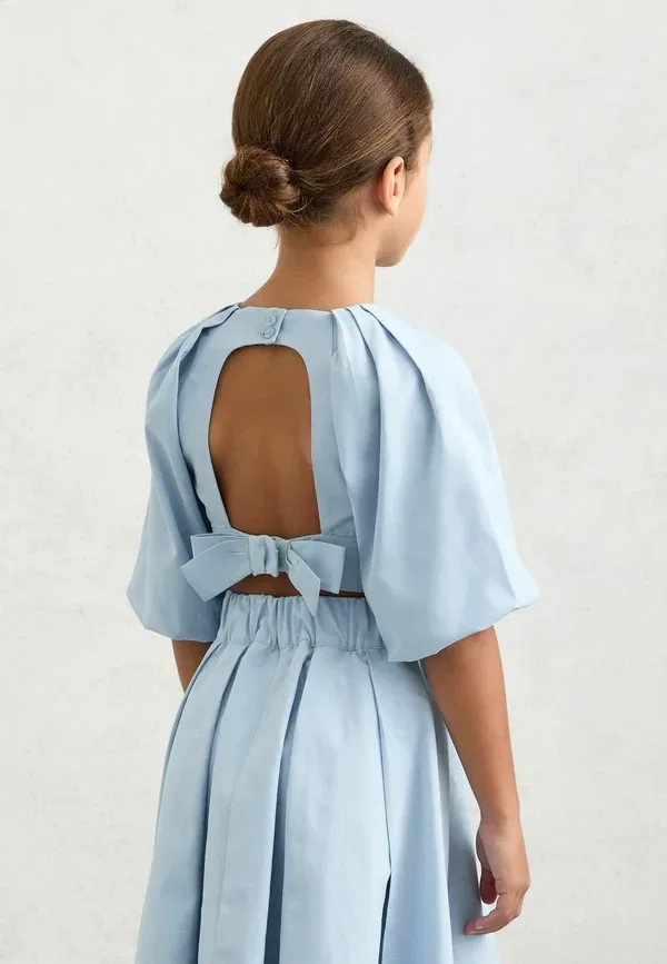 Блуза с завязками на спине Marlie Reiss, Pale Blue, бледно-голубой — фото 2