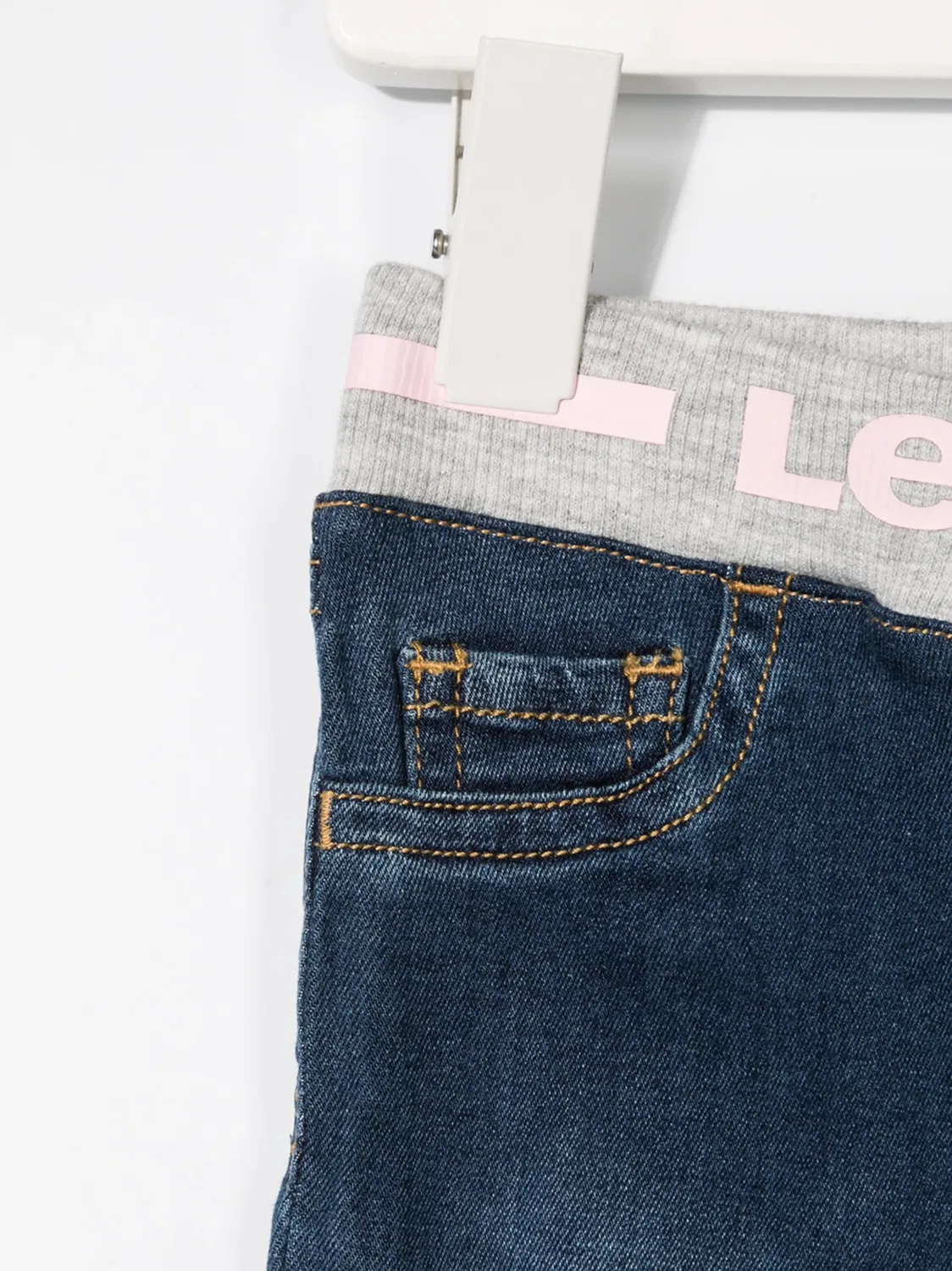 Джинсы с эластичным логотипным поясом Levi's, синий — фото 3
