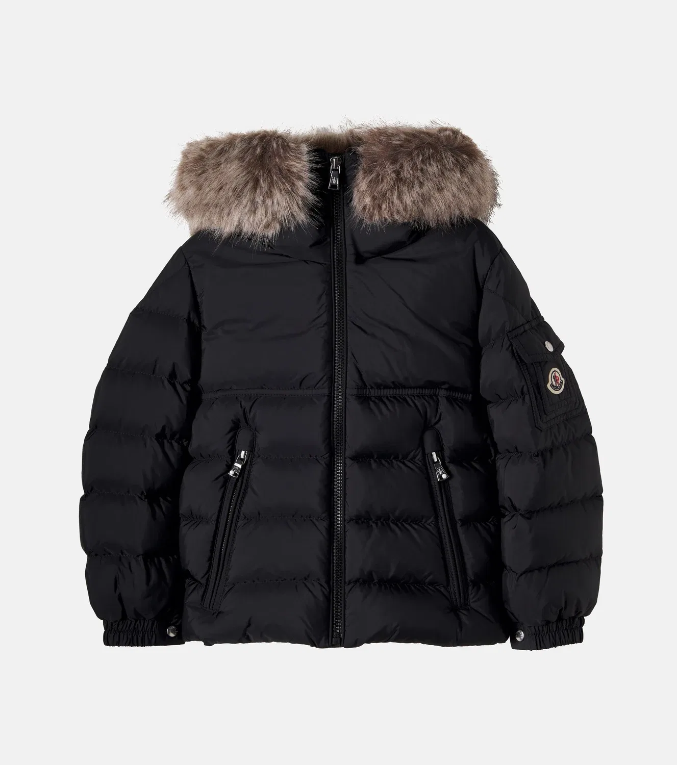 Пуховик с капюшоном Byron Moncler Enfant, черный
