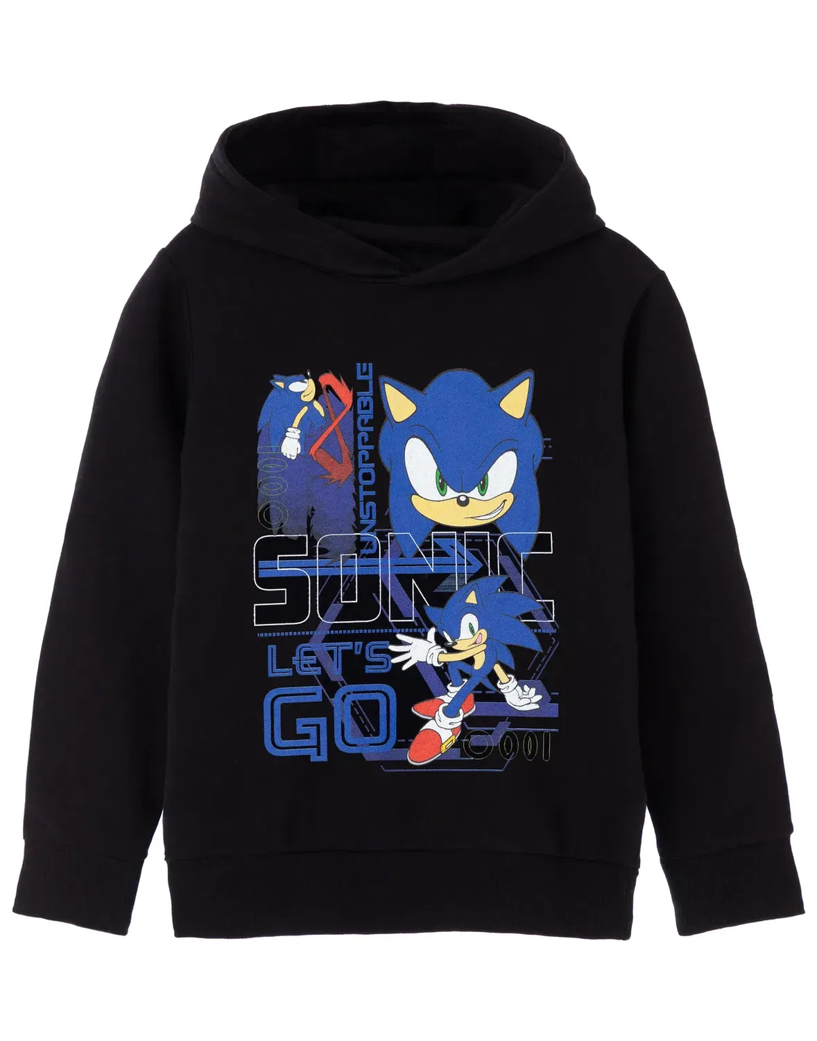 Детское худи для мальчиков Sonic The Hedgehog, Black