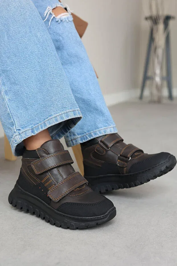 Детские ботинки для девочек с мехом Fast Step, Brown