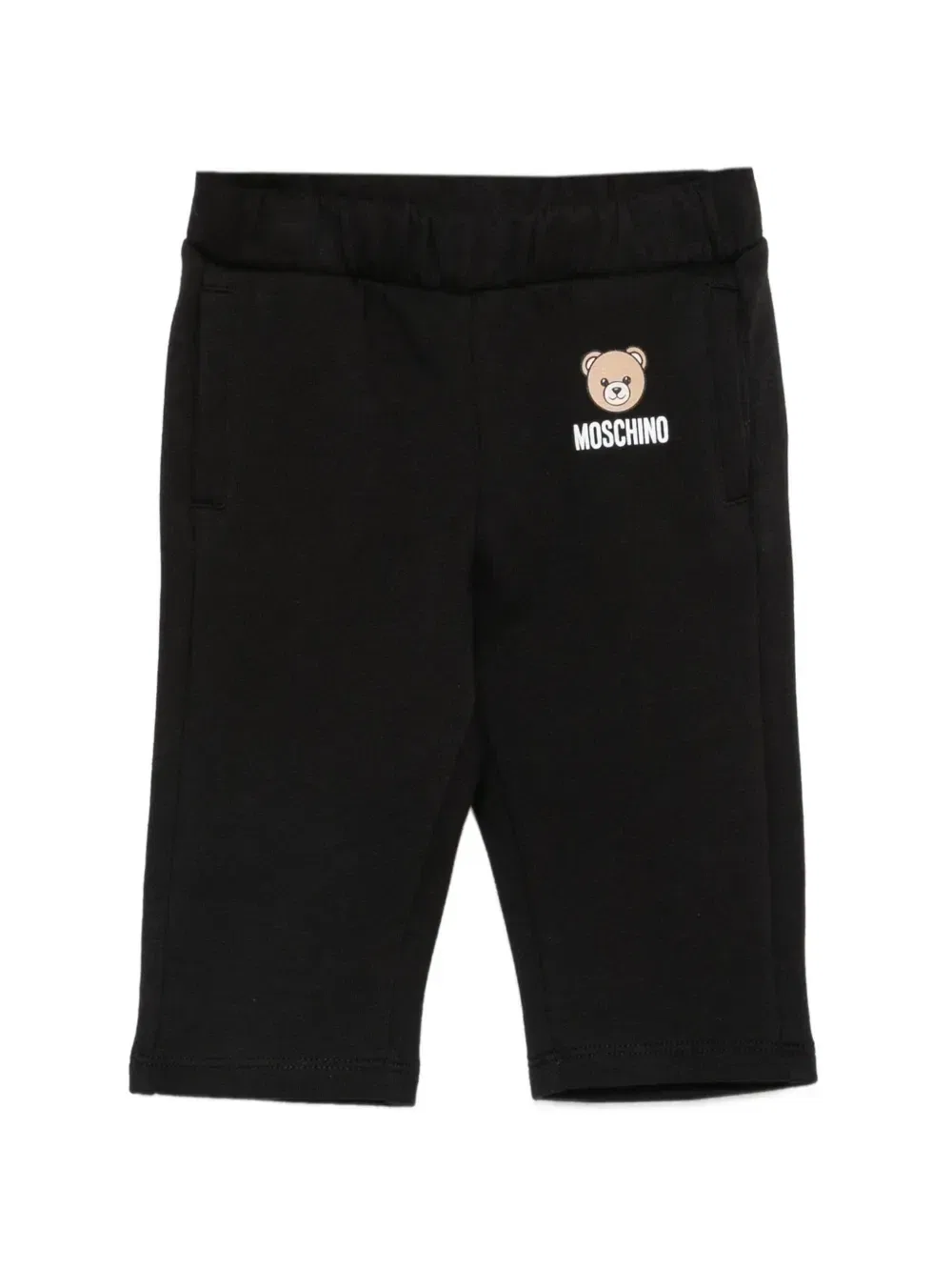 Спортивные брюки с принтом логотипа Медведя Teady Bear Moschino Kids, черный