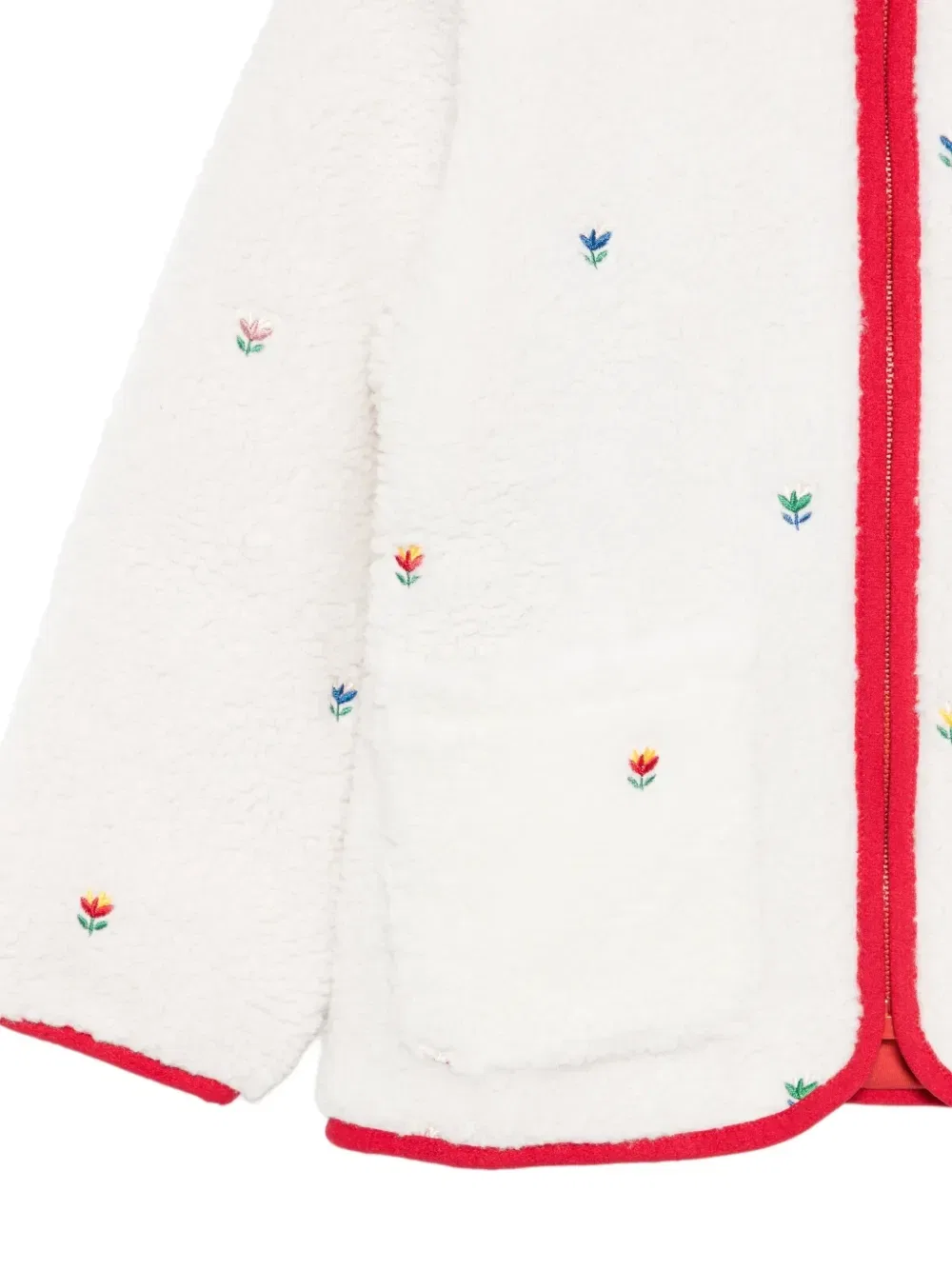 Куртка из флиса с вышивкой Stella Mccartney Kids, бежевый — фото 3
