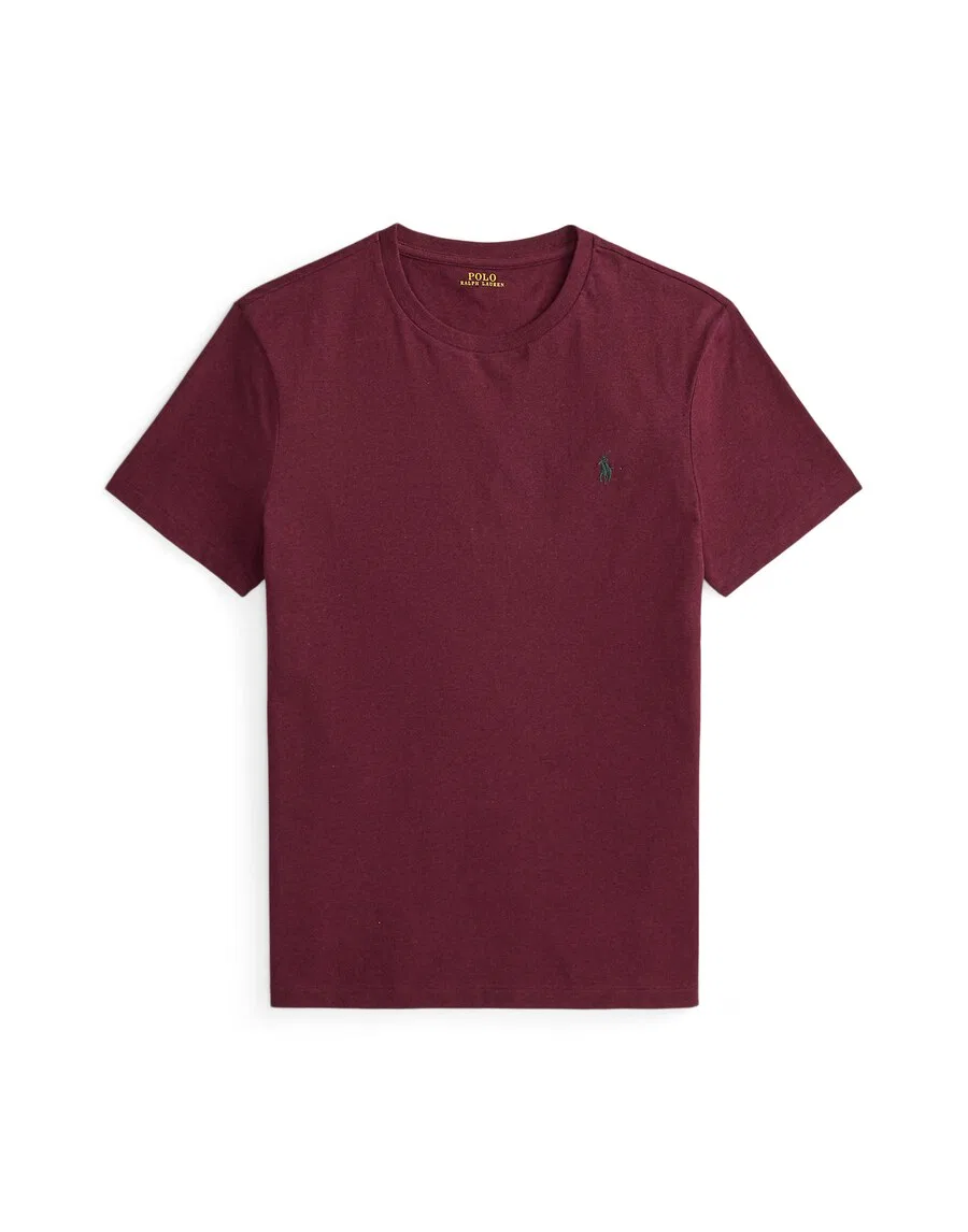 Футболка Polo Ralph Lauren прямого кроя, цвет винно-красный