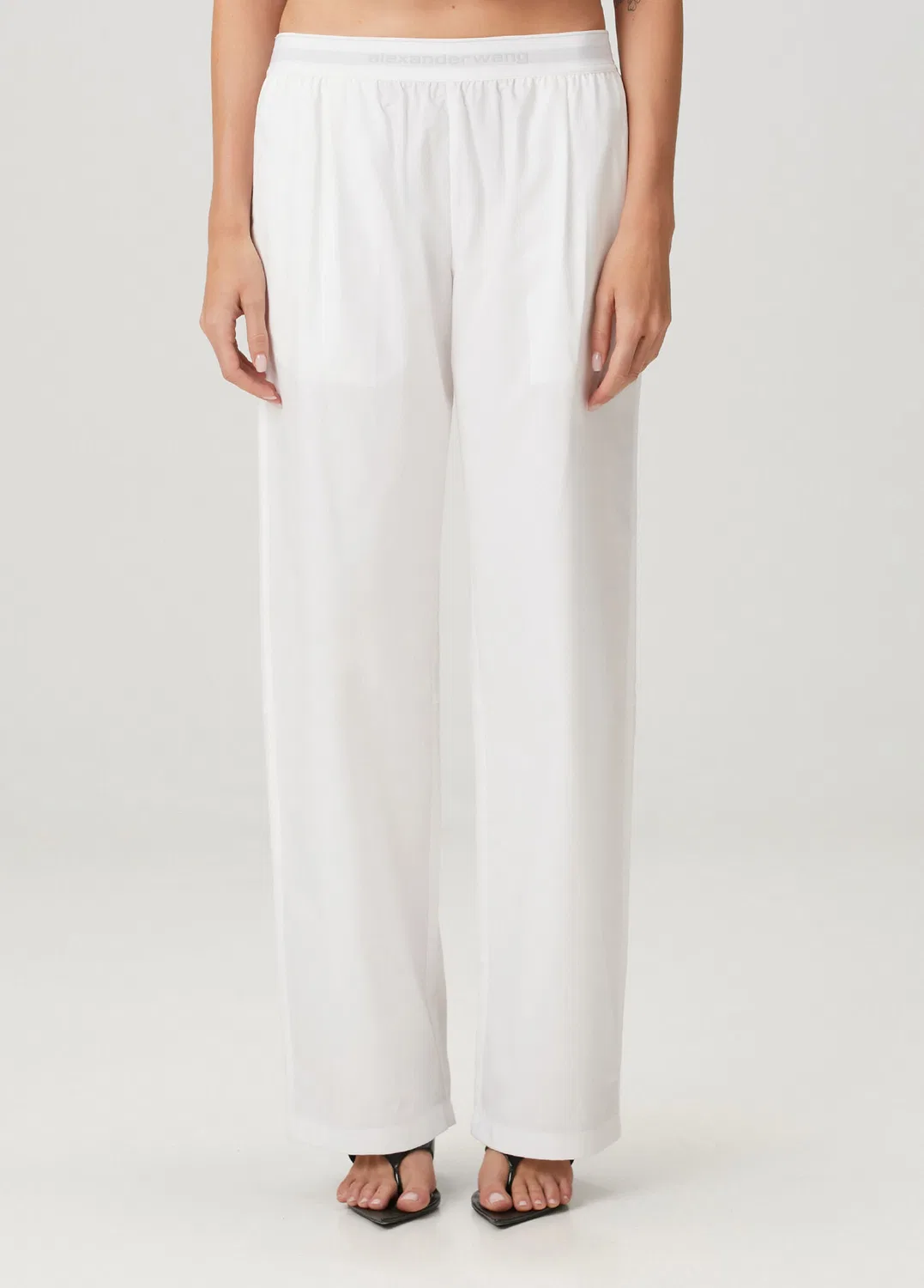Брюки с логотипом Alexander Wang, white — фото 2