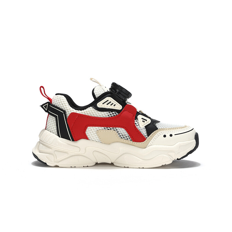 Современные детские кроссовки Lifestyle Kids Low-top Белый/Красный/Черный Pony, белый — фото 2