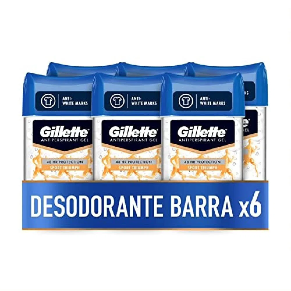 Дезодорант-антиперспирант гелевый Gillette Sport Triumph, 6 шт. по 70 мл