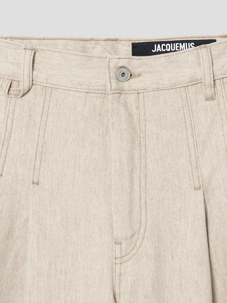 Джинсы широкие Le De-Nimes Souro JACQUEMUS, Beige — фото 3