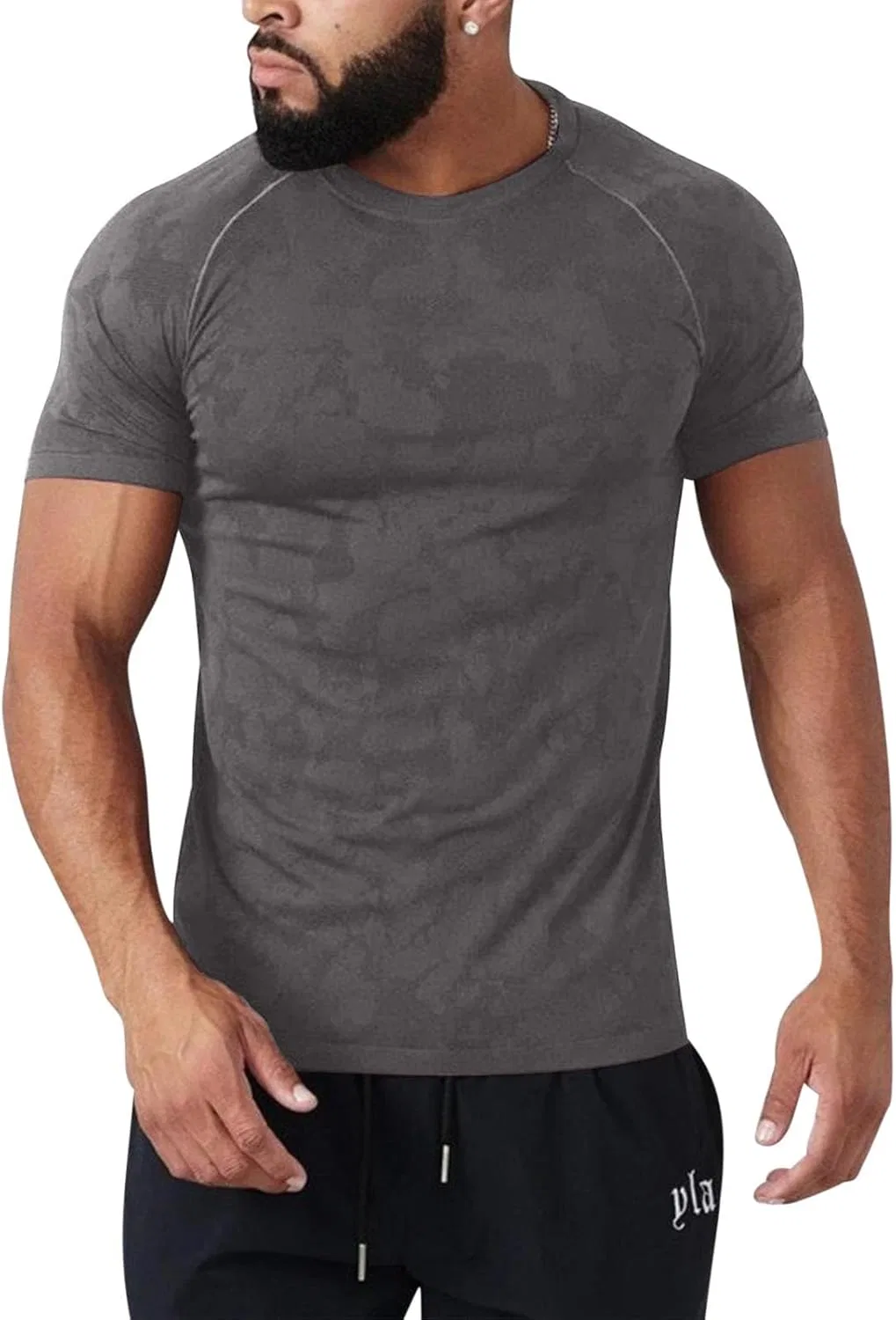 Мужская компрессионная футболка Active Short Sleeve, Dark Gray