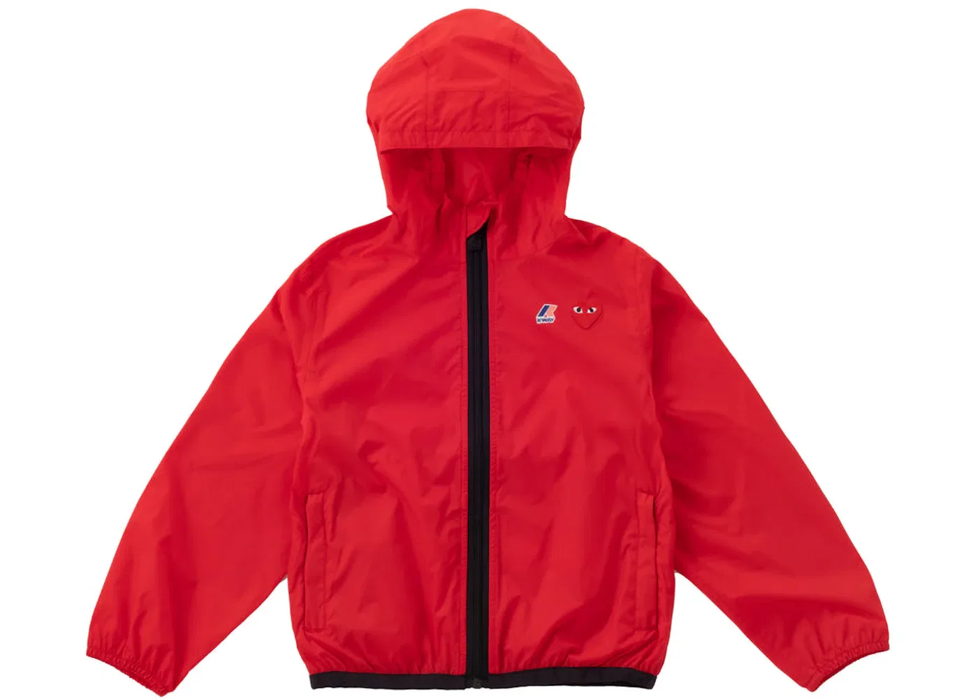 Детская куртка с полной застежкой-молнией Comme des Garcons PLAY, Red